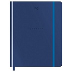Дневник 1-11 кл. 48л. (твердый) BG «Monocolor. Blue», иск. кожа, тиснение, ляссе, на резинке