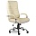 Кресло офисное «Орион», кожа, хром, монолитный каркас, черное К-11