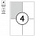 превью Этикетки самоклеящиеся А4 50л. OfficeSpace, белые, 04 фр. (105×148.5), 70г/м2