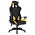 Кресло компьютерное BRABIX «Blaze GM-162», ткань TW/экокожа, черное/желтое, 532579