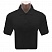 превью Рубашка поло черная с коротким рукавом (размер L, 190 г/кв. м. )