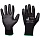 Перчатки рабочие с защитой от порезов JetaSafety трикотажные с нитриловым покрытием синие (13 класс, 4 нити, размер 10, XL)