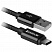 превью Кабель Defender USB09-03T PRO USB(AM) - C Type, 2.1A output, в оплетке, 1m, черный