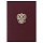 Папка адресная бумвинил «НА ПОДПИСЬ» с гербом России, А4, бордовая, индивидуальная упаковка, STAFF