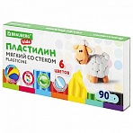 Пластилин мягкий восковой BRAUBERG «KIDS»6 цветов90 гсо стеком106493