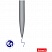превью Ручка шариковая Luxor «Sleek», синяя, 1.0мм, корпус серый металлик, поворотный механизм