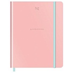 Дневник 1-11 кл. 48л. (твердый) BG «Monocolor. Pink», иск. кожа, тиснение, ляссе, на резинке