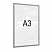 превью Рамка магнитная А3 Attache серая для металлических поверхностей (5 штук в упаковке)