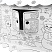 превью Картонный игровой развивающий Домик-раскраска «Новогодний», высота 130 см, BRAUBERG kids