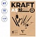 превью Блокнот для эскизов и зарисовок 50л. А5 на склейке Clairefontaine «Kraft», 120г/м2, верже, крафт