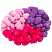 превью Бусины для творчества «Сердце», 10 мм, 30 грамм, светло-розовые, розовые, фиолетовые, ОСТРОВ СОКРОВИЩ