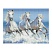 превью Алмазная мозаика ТРИ СОВЫ «Белая тройка лошадей», 40×50см, холст на деревянном подрамнике, картонная коробка с пластиковой ручкой