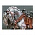 превью Алмазная мозаика ТРИ СОВЫ «Богатырский конь», 30×40см, холст на деревянном подрамнике, картонная коробка с пластиковой ручкой