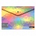 превью Папка-конверт на кнопке Berlingo «Mozaic», 180мкм, с рисунком, глиттер-эффект