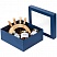 превью Коробка подарочная Teaser синяя 25.6×22.6×10.3 см