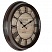 превью Часы настенные ход плавный, Troyka 88884873, круглые, 31×31×5, коричневая рамка