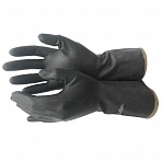 Перчатки защитные КЩС тип-2 из латекса черные (размер 8)