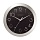 Часы настенные ход плавный, Troyka 11134177, круглые, 29×29×3.5, бордовая рамка
