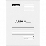 Папка-обложка OfficeSpace «Дело», картон мелованный, 280г/м2, белый, до 200л. 