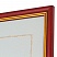 превью Рамка бизнес-класса 21×30 см, дерево, багет 16 мм, вишня с позолотой, стекло