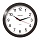 Часы настенные ход плавный, Troyka 21270216, круглые, 24×24×3, серебристая рамка